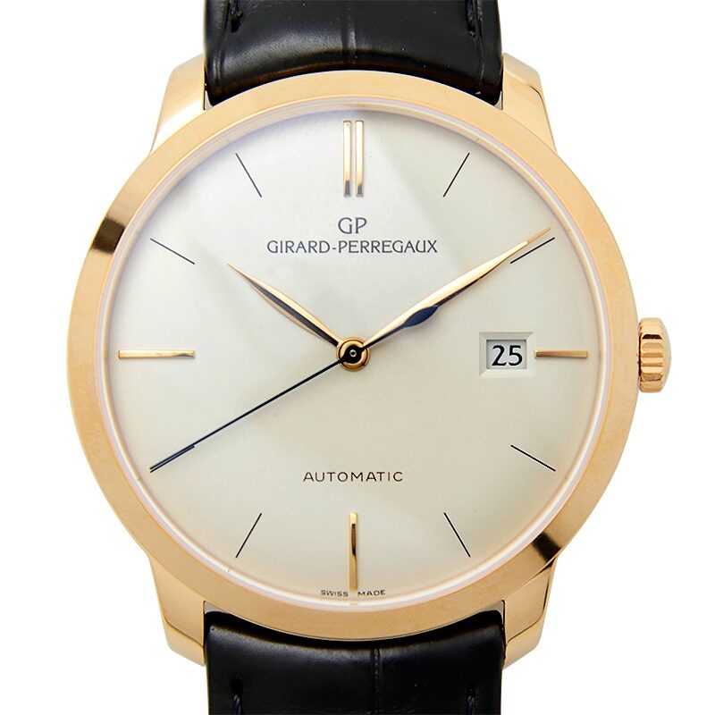 Girard Perregaux 1966 Classique Automatic Silver Dial Men's Watch #49525-52-131-BK6A - Watches of America