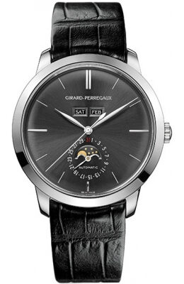 Girard Perregaux 1966 Grey Dial 18kt White Gold Automatic Men's Watch #49535-53-251-BK6A - Watches of America