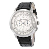 Girard Perregaux 1966 Silver Dial White Gold Black Leather Men's Watch #49539-53-151-BK6A - Watches of America