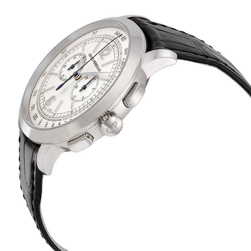 Girard Perregaux 1966 Silver Dial White Gold Black Leather Men's Watch #49539-53-151-BK6A - Watches of America #2