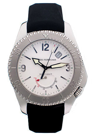 Girard Perregaux Seahawk II Stainless Steel Black Rubber Men's Watch #49900-0-11-7147 - Watches of America
