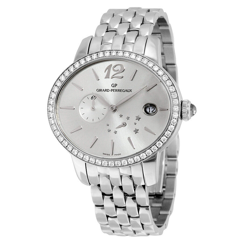Girard Perregaux Cat's Eye Automatic Silver Dial Stainless Steel Ladies Watch #80486D11A361-11A - Watches of America