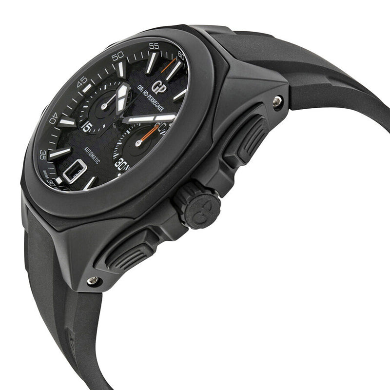 Girard Perregaux Chrono Hawk Automatic Black Dial Black Rubber Men's Watch #49970-32-631-FK6A - Watches of America #2