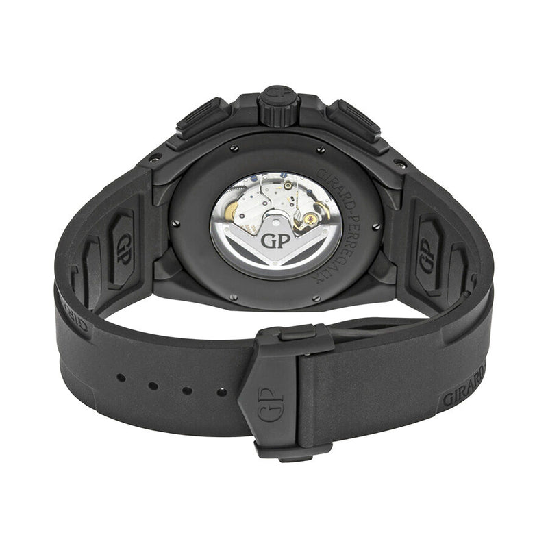 Girard Perregaux Chrono Hawk Automatic Black Dial Black Rubber Men's Watch #49970-32-631-FK6A - Watches of America #3