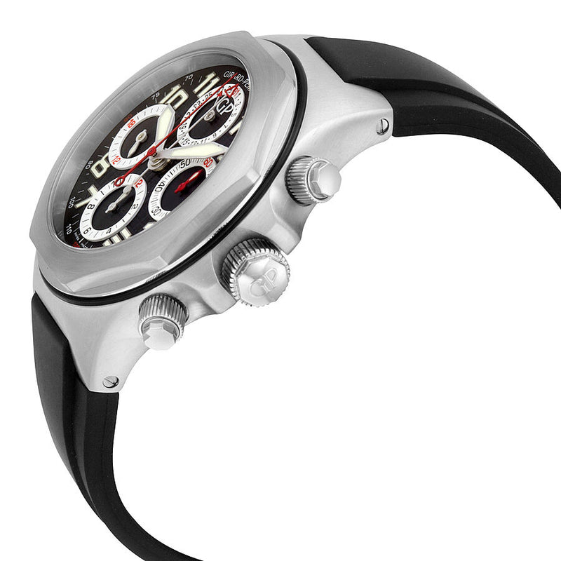 Girard Perregaux Laureato EVO3 Black Dial Black Rubber Men's Watch #80180-11-614-FK6A - Watches of America #2