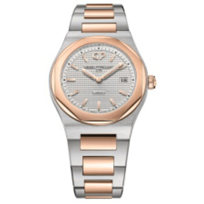 Girard Perregaux Laureato Silver Dial Ladies Watch #80189-56-132-56A - Watches of America