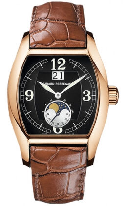 Girard Perregaux Richeville Moonphase 18K Rose Gold Men's Watch #27600-0-52-6151 - Watches of America