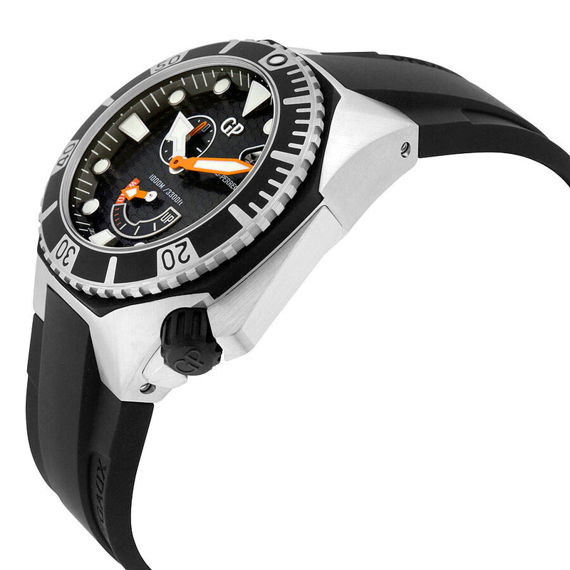 Girard Perregaux Sea Hawk Black Dial Black Rubber Automatic Men's Watch #49960-19-631-FK6A - Watches of America #2