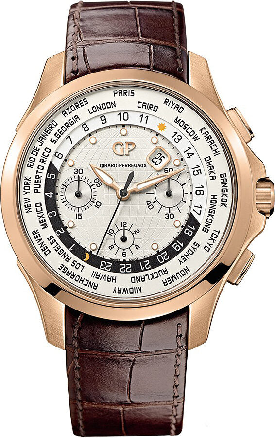 Girard Perregaux Traveller WW.TC Chronograph Automatic Men's Watch #49700-52-134-BB6B - Watches of America