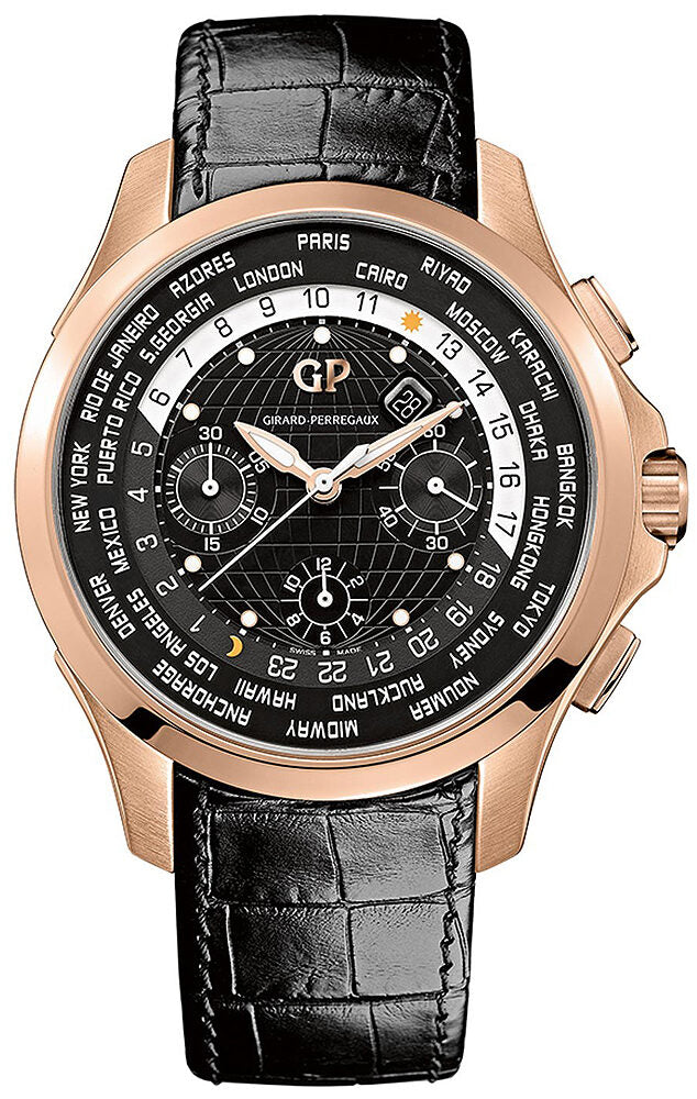 Girard Perregaux Traveller WW.TC Chronograph Automatic Men's Watch #49700-52-632-BB6B - Watches of America