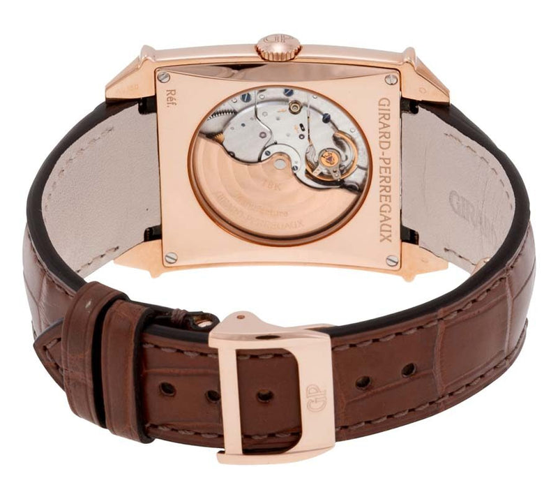 Girard Perregaux Vintage 1945 Automatic Silver Dial 18kt Pink Gold Men's Watch #25835-52-111-BACA - Watches of America #3