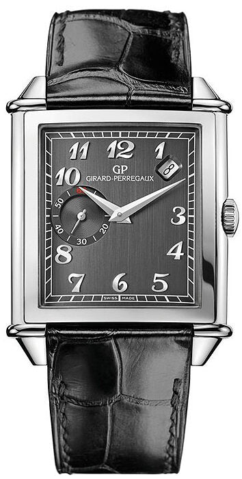Girard Perregaux Vintage 1945 Grey Dial Automatic Men's Watch #25835-11-221-BA6A - Watches of America