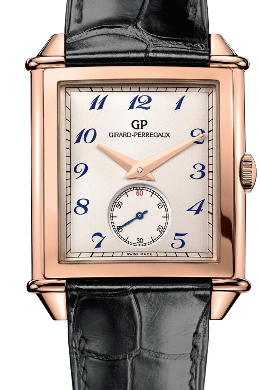 Girard Perregaux Vintage 1945 XXL Silver Dial 18k Pink Gold Men's Watch #25880-52-721-BB6A - Watches of America