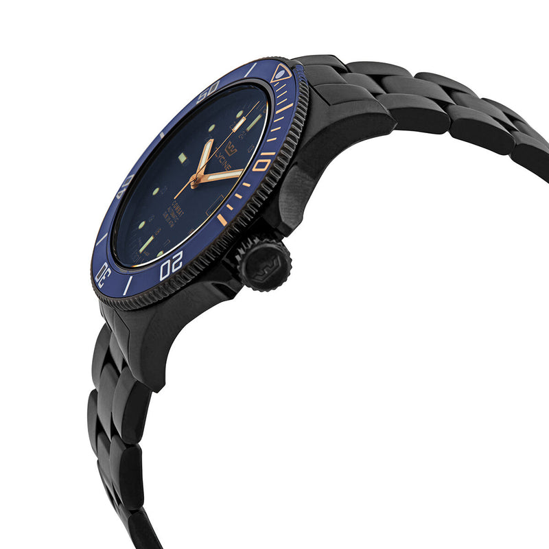 Glycine Combat Automatic Blue Dial Black PVD Men's Watch #GL0295 - Watches of America #2