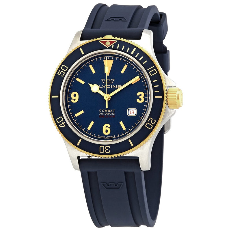 Glycine Combat Dark Blue Dial Automatic Men's Watch #GL0264 - Watches of America