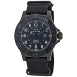 Glycine Combat SUB Automatic Black Dial Men's Nylon Watch #GL0098 - Watches of America
