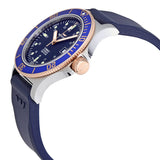 Glycine Combat Sub Automatic Blue Dial Blue Rubber Men's Watch #GL0089 - Watches of America #2