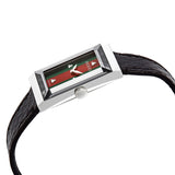 Gucci G-Frame Green and Red Mother of Pearl Dial Ladies Watch #YA147403 - Watches of America #2