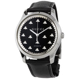 Gucci G-Timeless Automatic Black Onyx Stone Dial Men's Watch #YA126286 - Watches of America