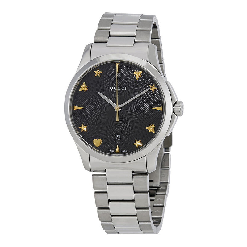 Gucci G Timeless Black Dial Watch #YA1264029 - Watches of America