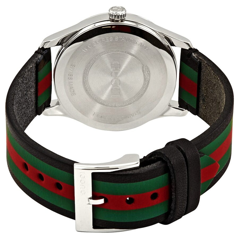 Gucci G-Timeless Tri-Color Dial Leather Men's Watch #YA1264079 - Watches of America #3
