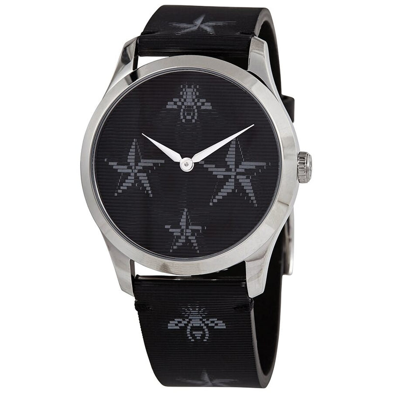 Gucci G-Timeless Quartz Black Dial Ladies Watch #YA1264105 - Watches of America