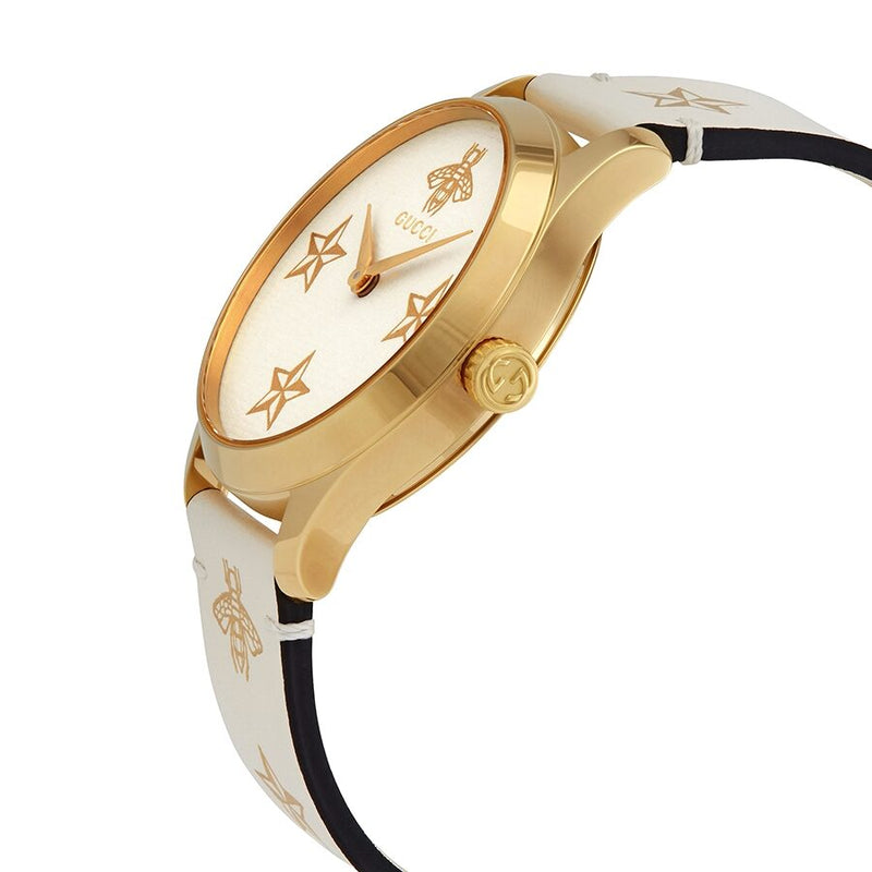 Reloj Para Mujer Guess Color Blanco Heiress Color Del Bisel Dorado Color  Del Fondo Dorado