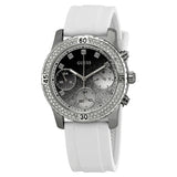 Guess Confetti Crystal Black and White Dial Ladies Watch W1098L1 - Watches of America