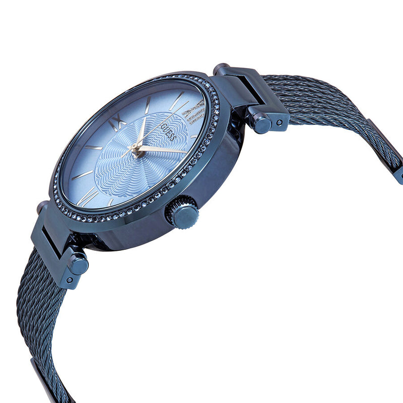 Guess Crystal Blue Dial Blue PVD Ladies Watch W0638L3 - Watches of America #2
