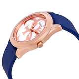 Guess G-Twist Silver Dial Blue Silicone Ladies Watch W0911L6 - Watches of America #2