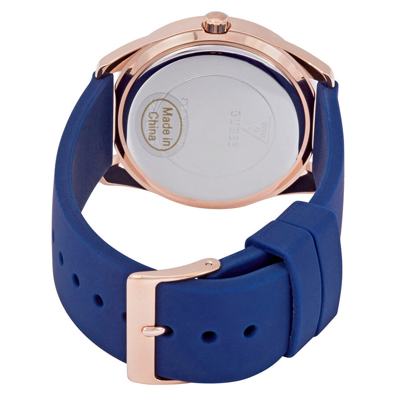 Guess G-Twist Silver Dial Blue Silicone Ladies Watch W0911L6 - Watches of America #3