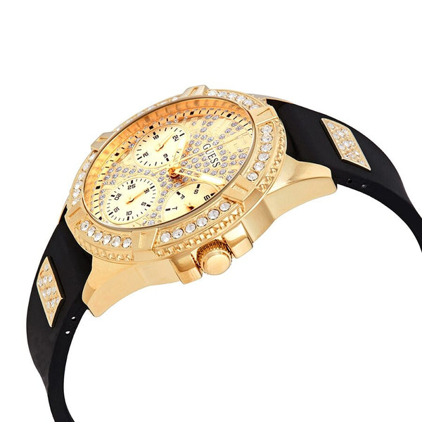 Guess Lady Frontier Quartz Crystal Gold Dial Ladies Watch W1160L1 - Watches of America #2