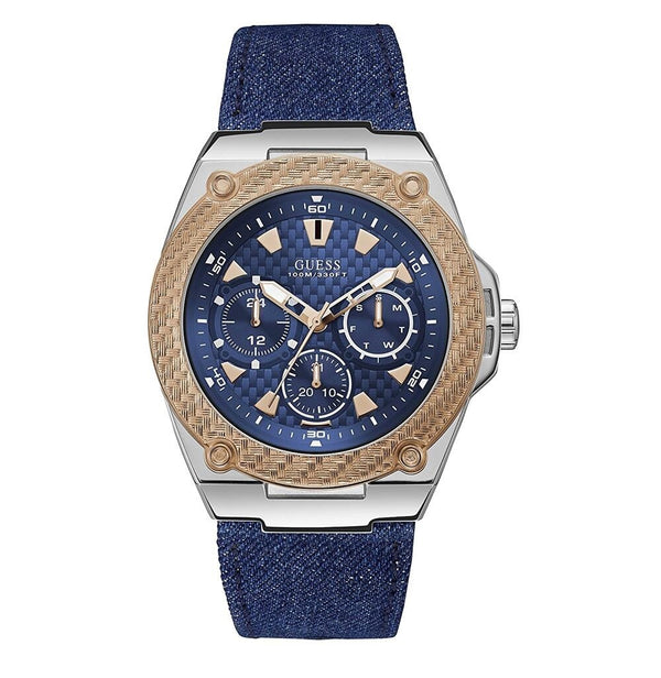 Guess Legency Quartz Blue Dial Men's Watch W1058G1 - Watches of America