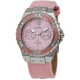 Guess Limelight Quartz Crystal Pink Dial Ladies Watch W0775L15 - Watches of America