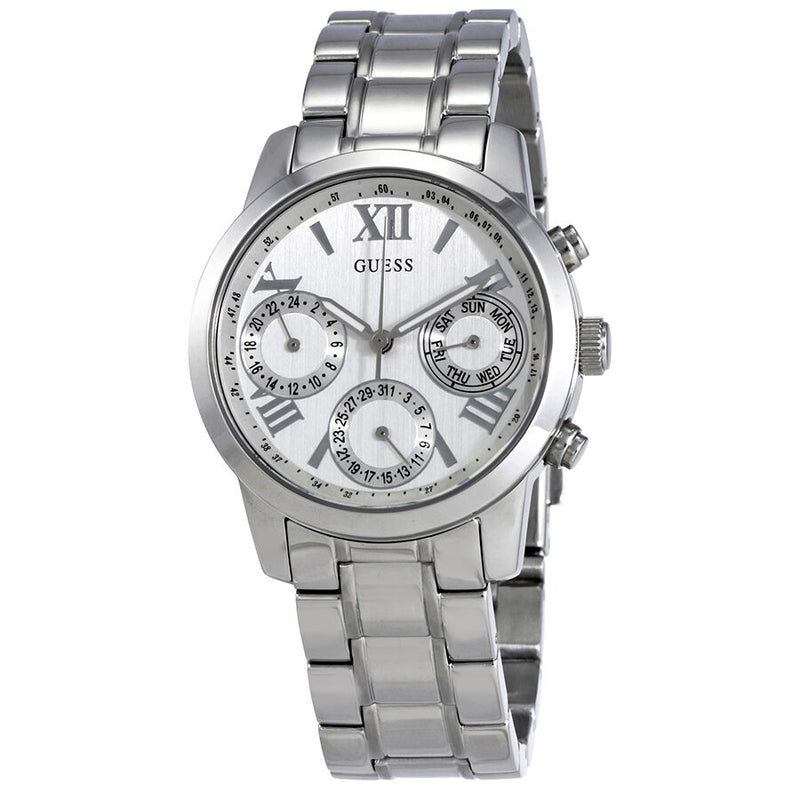Guess Mini Sunrise Silver Dial Ladies Watch W0448L1 - Watches of America