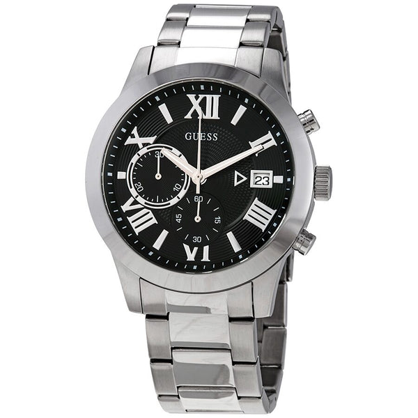 Guess Modern Classic Chronograph Quartz Black Dial Men's Watch W0668G3 - Watches of America