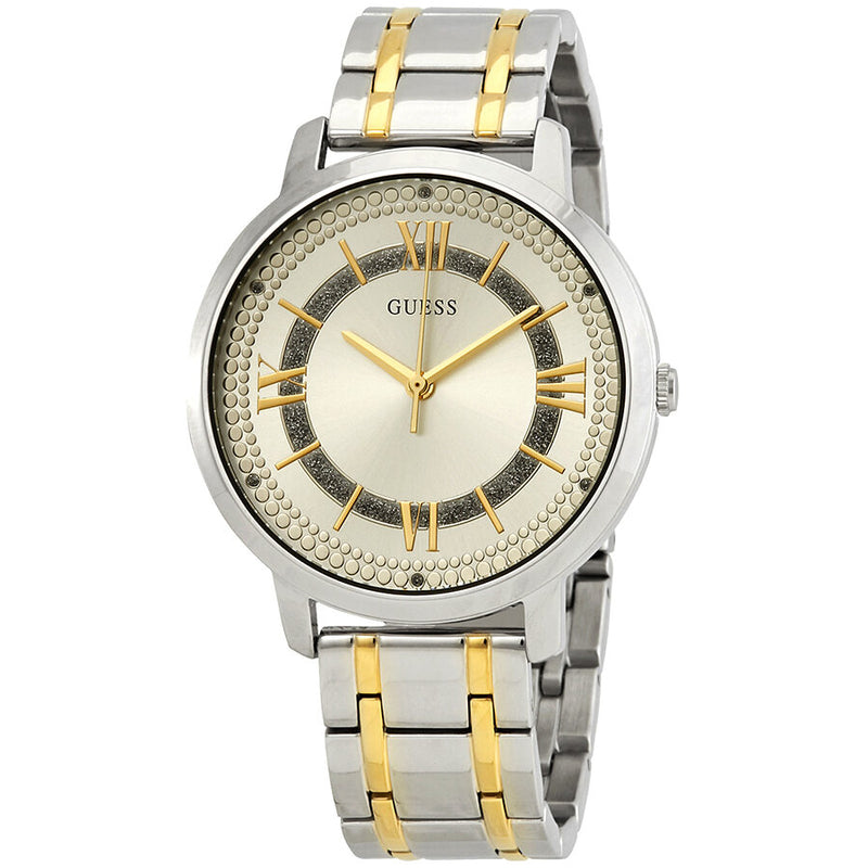 Guess Montauk Silver Dial Two-tone Ladies Watch W0933L5 - Watches of America