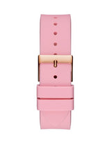 Guess Sparkling Pink Silicone Strap Women's Watch W0032L9 - Watches of America #3