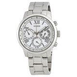 Guess Sunrise White Dial Ladies Multifunction Watch W0330L3 - Watches of America