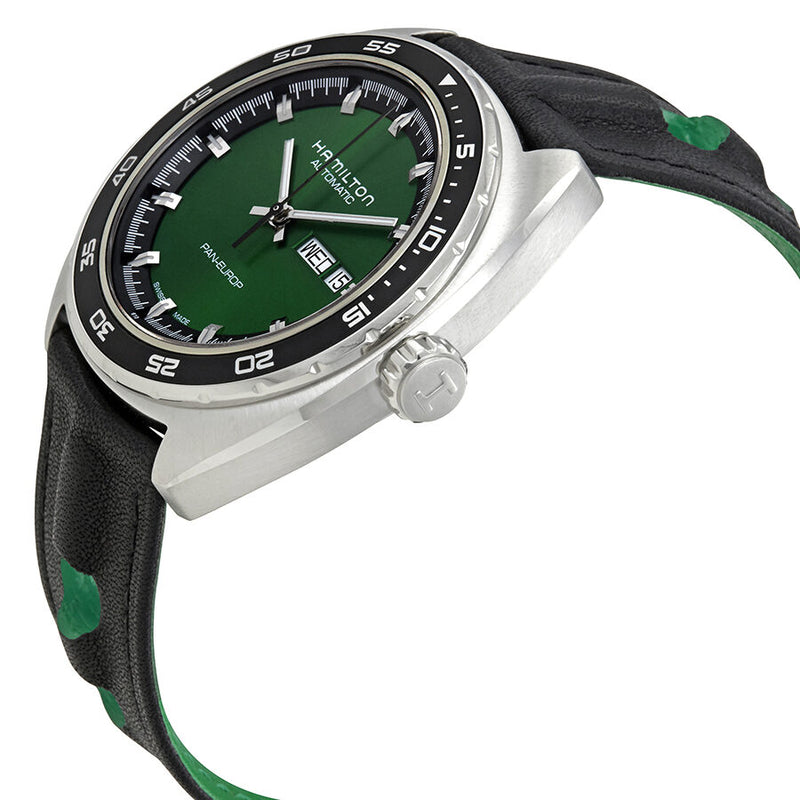 Hamilton American Classic Pan Europ Automatic Green Dial Men's Watch #H35415761 - Watches of America #2