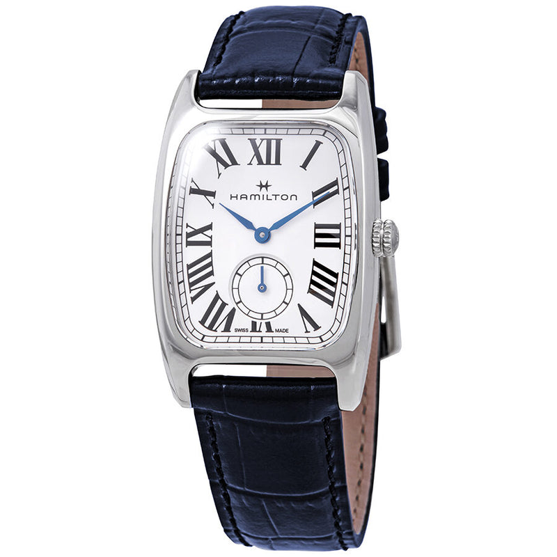 Hamilton Boulton L Silver Dial Blue leather Ladies Watch #H13421611 - Watches of America