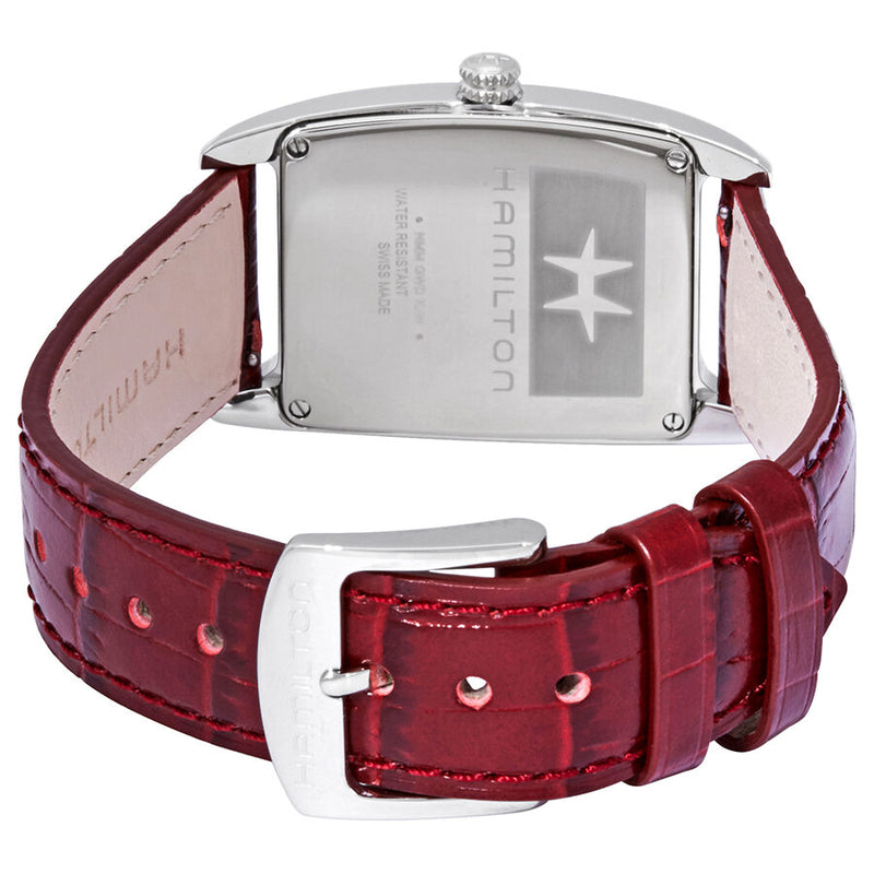 Hamilton Boulton Silver Dial Red Leather Ladies Watch #H13421811 - Watches of America #3