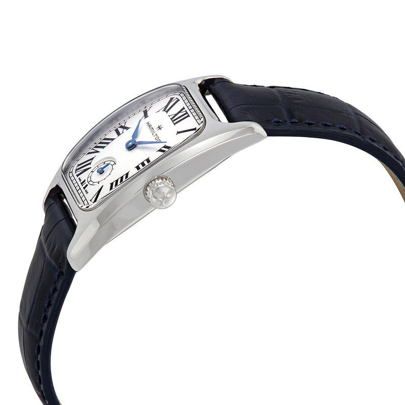 Hamilton Boulton Silver-White Dial Blue Leather Ladies Watch #H13321611 - Watches of America #2