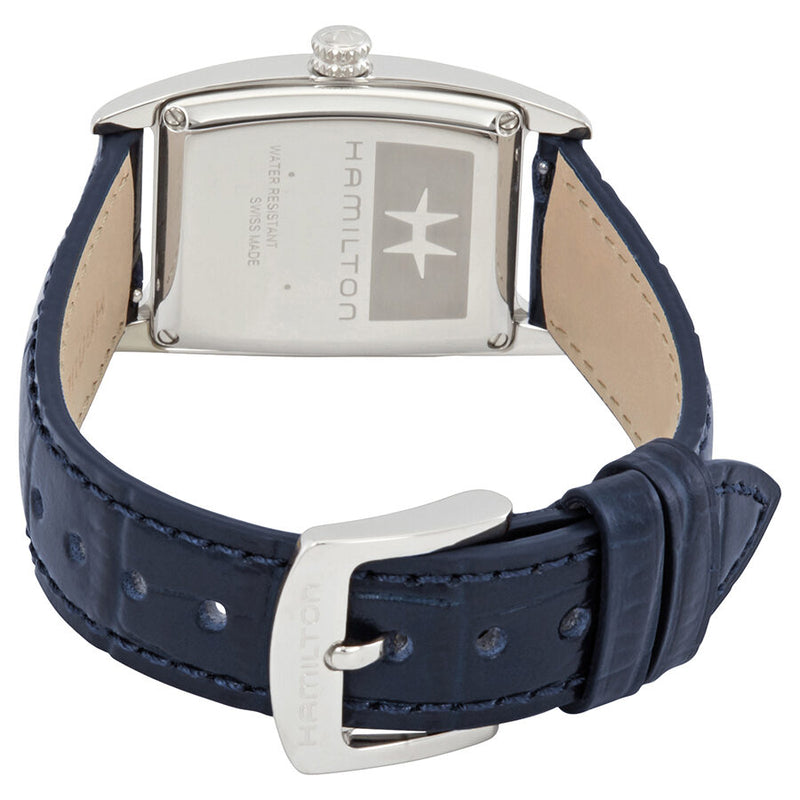 Hamilton Boulton Silver-White Dial Blue Leather Ladies Watch #H13321611 - Watches of America #3