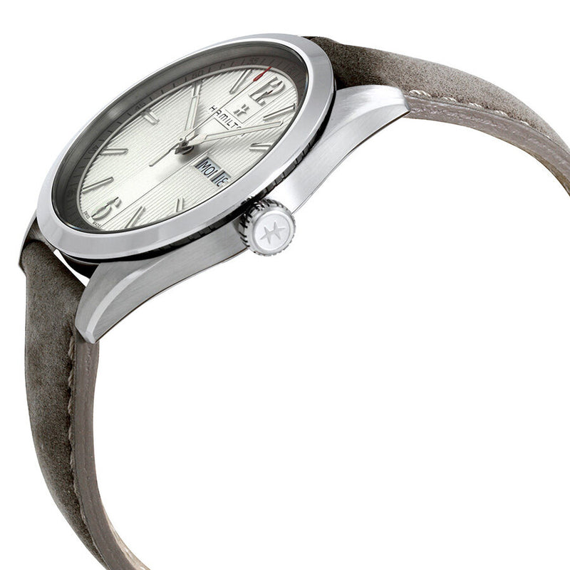 Hamilton Broadway Silver Dial Grey Leather Men's Watch #H43311915 - Watches of America #2