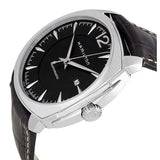 Hamilton Cushion Black Dial Brown Leather Strap Stainless Steel Men's Watch #H36515535 - Watches of America #2