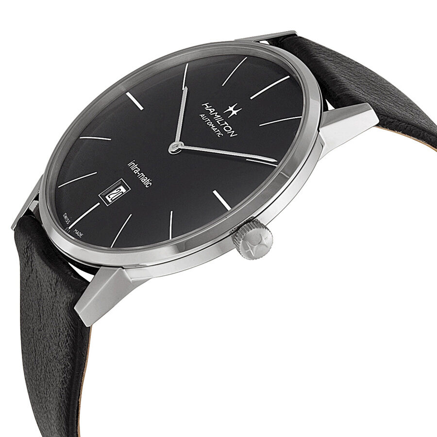 Hamilton intra matic black dial new arrivals