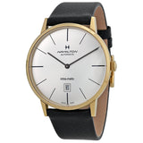Hamilton Intra-Matic Automatic Yellow Gold PVD Men's  Watch #H38735751 - Watches of America