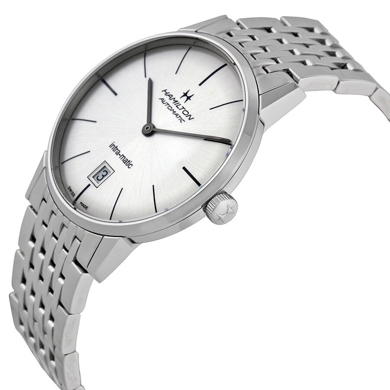 Hamilton Intra-Matic Silver Dial Stainless Steel Men's Watch #H38455151 - Watches of America #2
