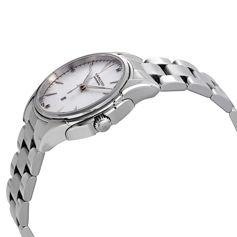 Hamilton Jazzmaster Automatic Diamond Silver Dial Ladies Watch #H32315111 - Watches of America #2